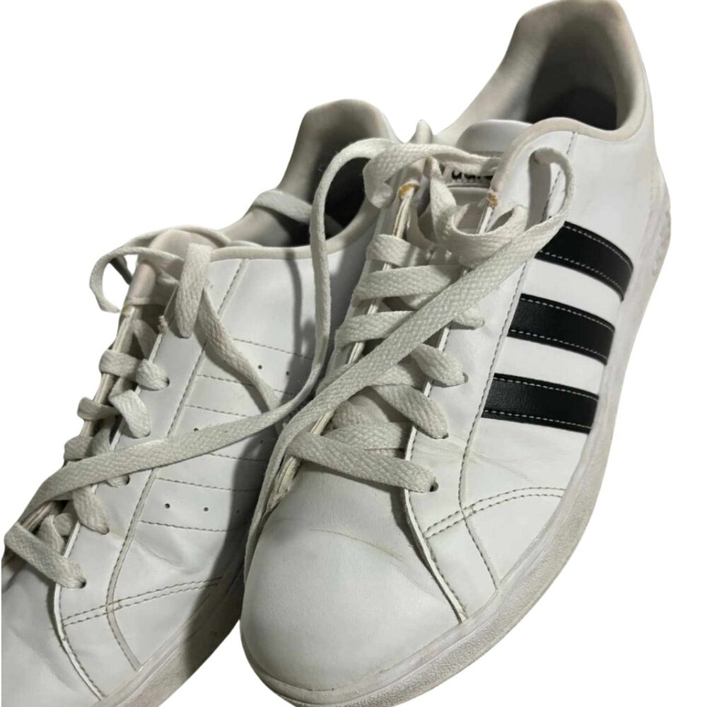 Adidas Superstar Black and White Shoes - Size 9